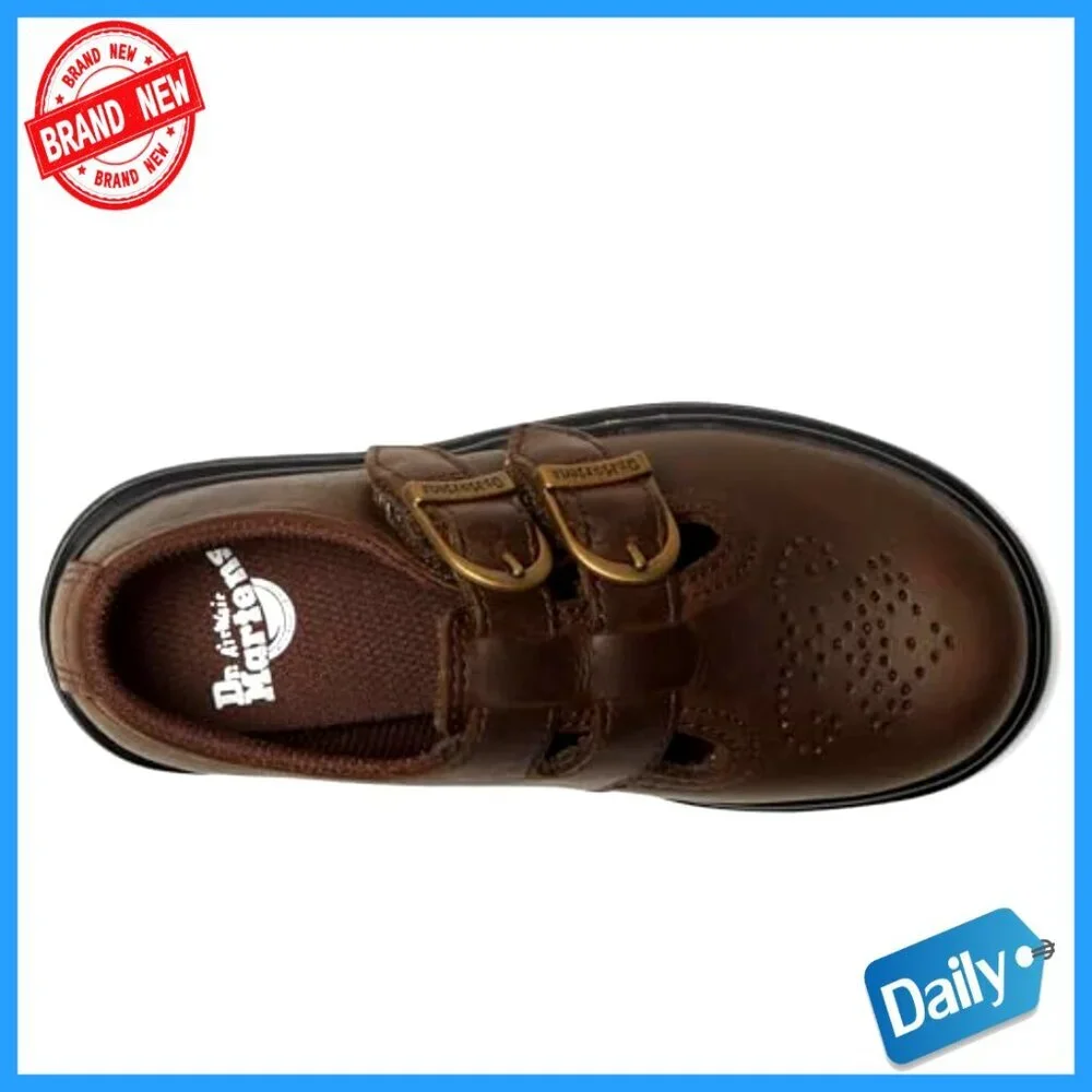Leather Mary Jane Flats with Adjustable Straps for Girls